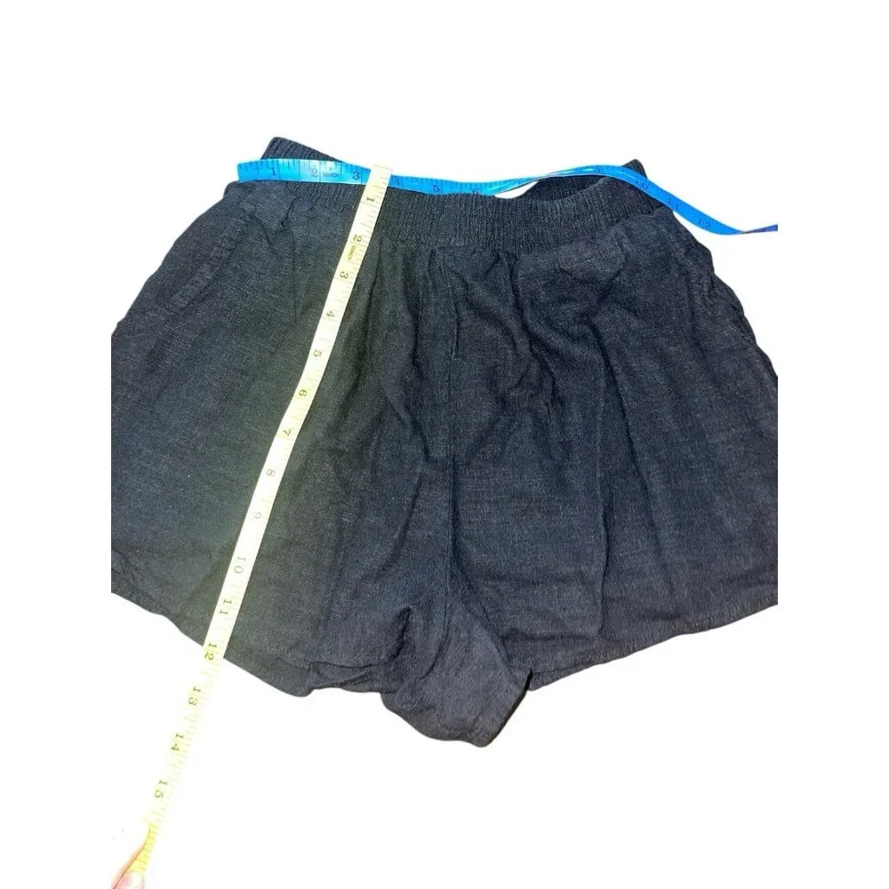 WILD FABLE Womens Size XS Rayon Linen Blend Pull On Pocket Shorts Elastic Waist - Picture 5 of 11